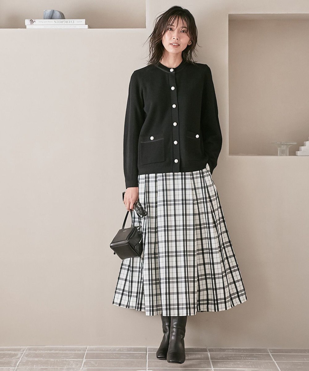 23区 【CLASSY.1月号掲載】ウールブレンド カーディガン 