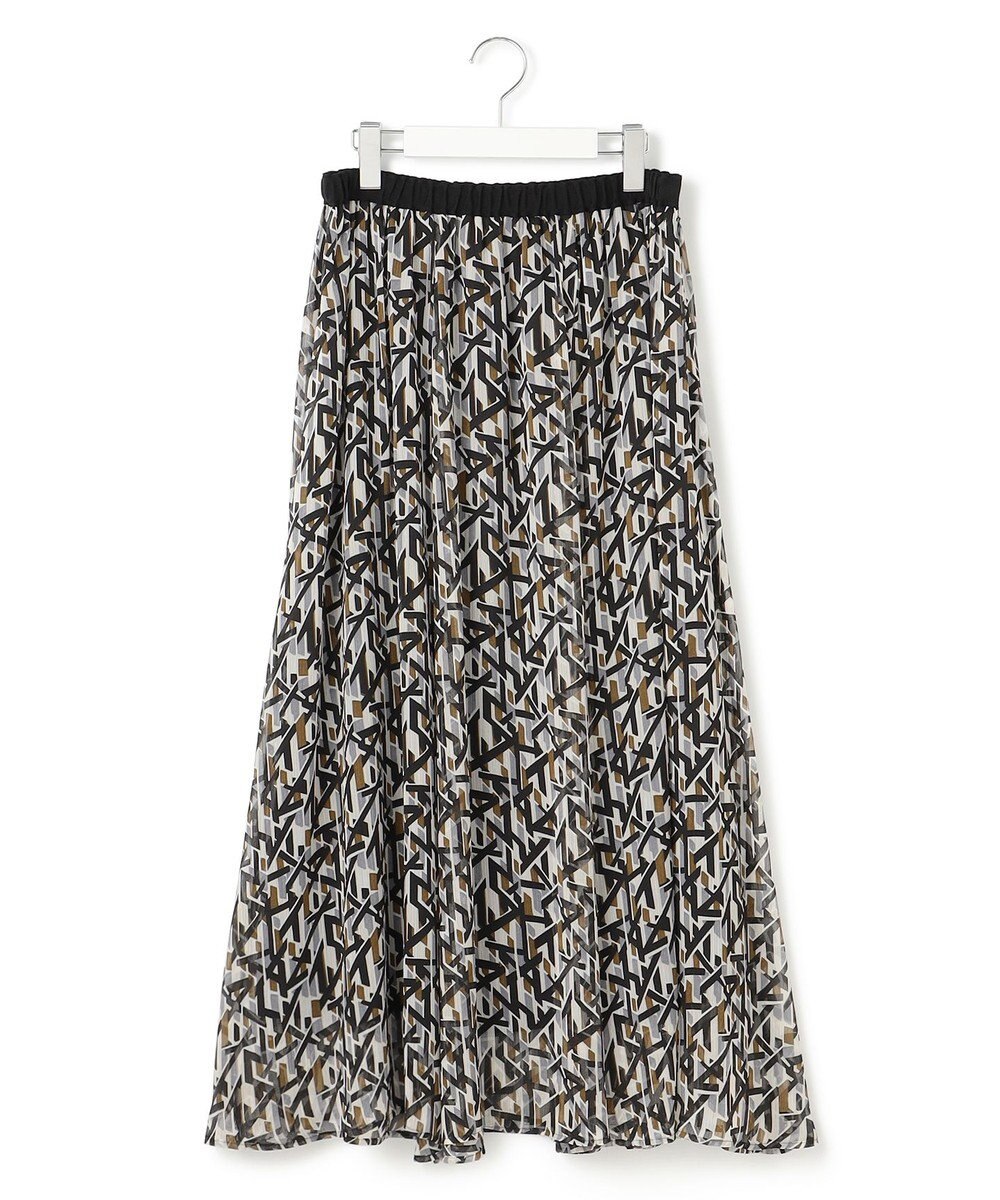 23区 L 【洗える】Ratti アブストラクトプリント スカート 