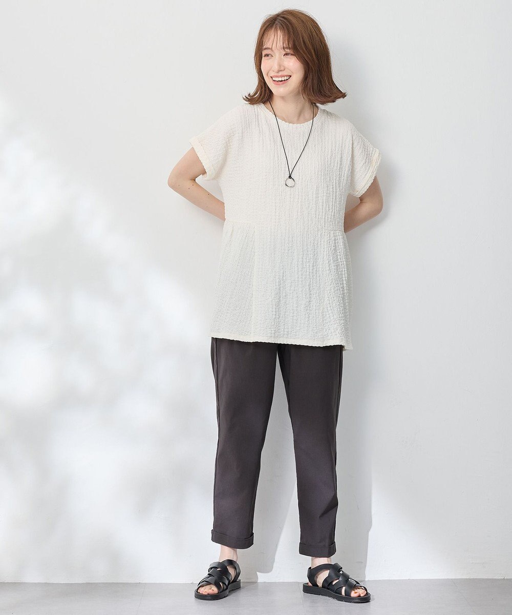 ANY L フクレジャージチュニック 