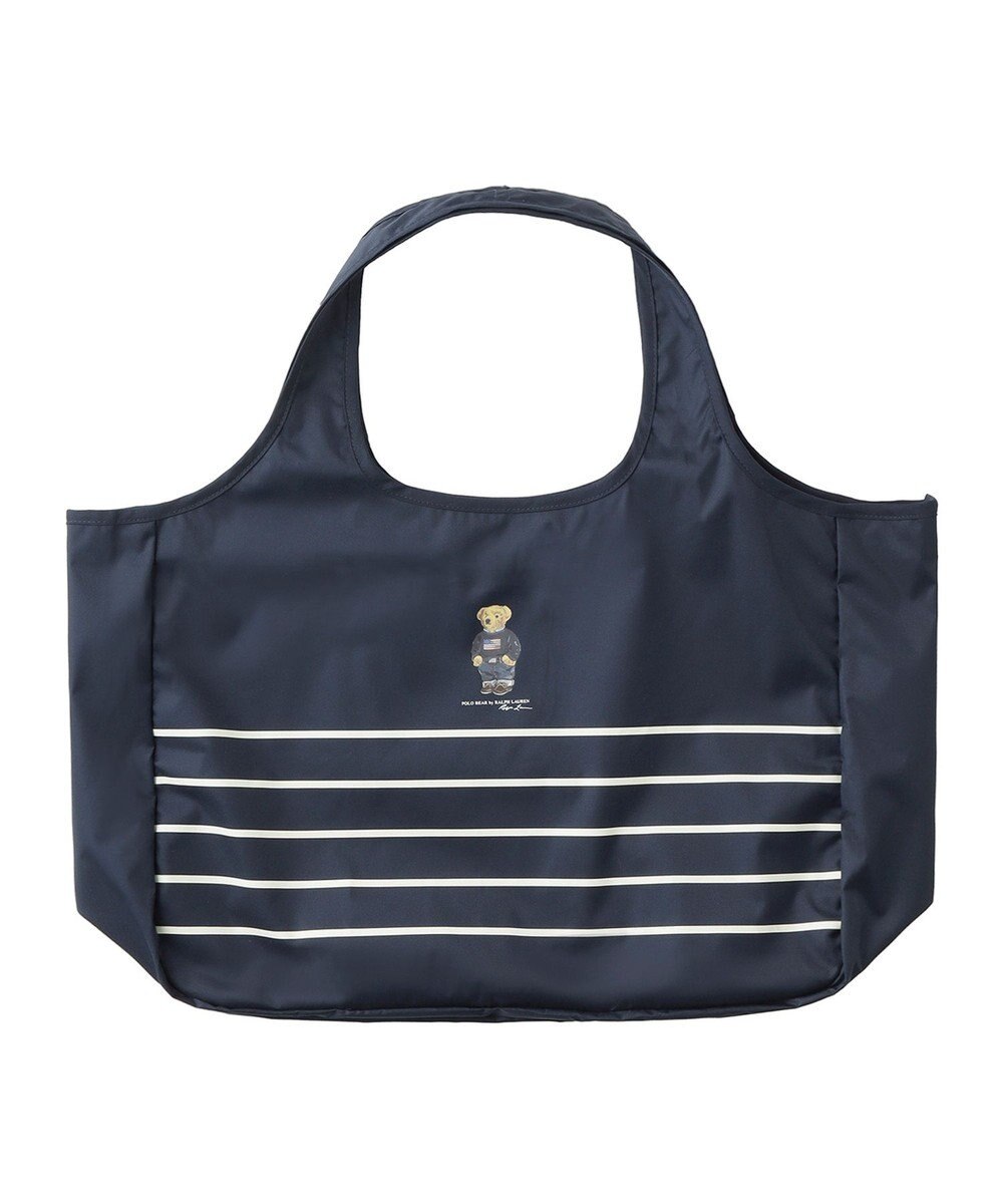 MOONBAT POLO RALPH LAURENRL ポーチ付きレインバッグ ワンポイントポロベア／撥水加工 