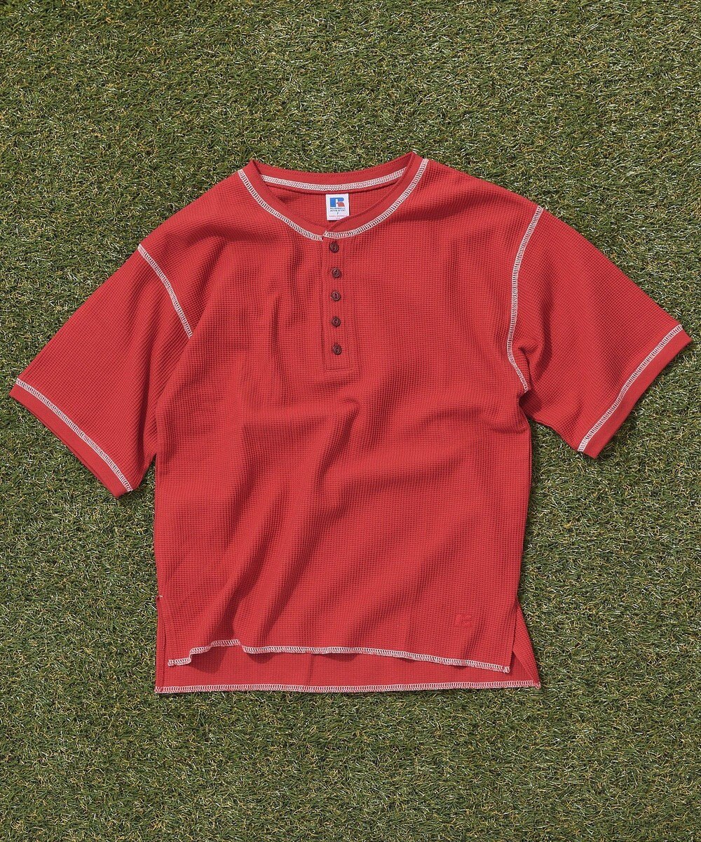 AMERICAN HOLIC 【RUSSELL】ワッフルヘンリーTシャツ 