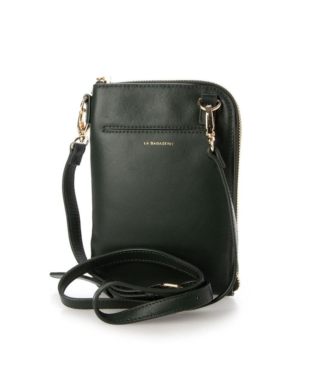 LA BAGAGERIE シープレザー　キルティングスマホショルダー 