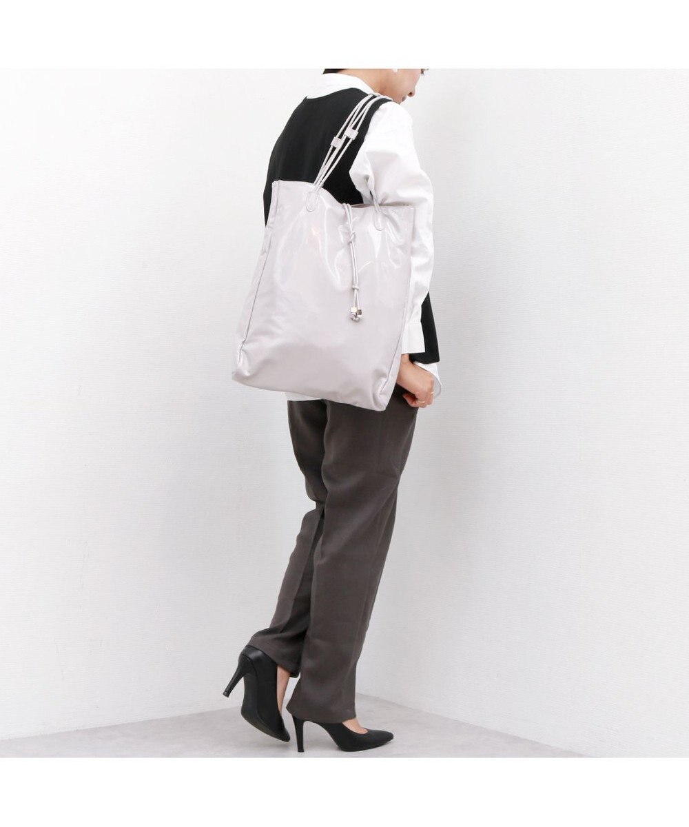 UNBILLION カシュカシュ cachecache / エナメル調結びハンドルA4サイズトート 