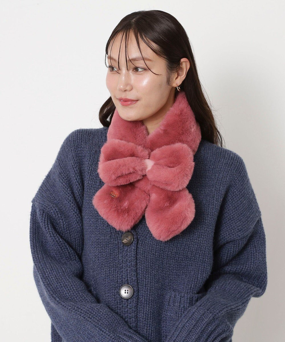 MOONBAT 【新色追加】PAUL & JOE ACCESSOIRES フェイクファーリボンマフラー 