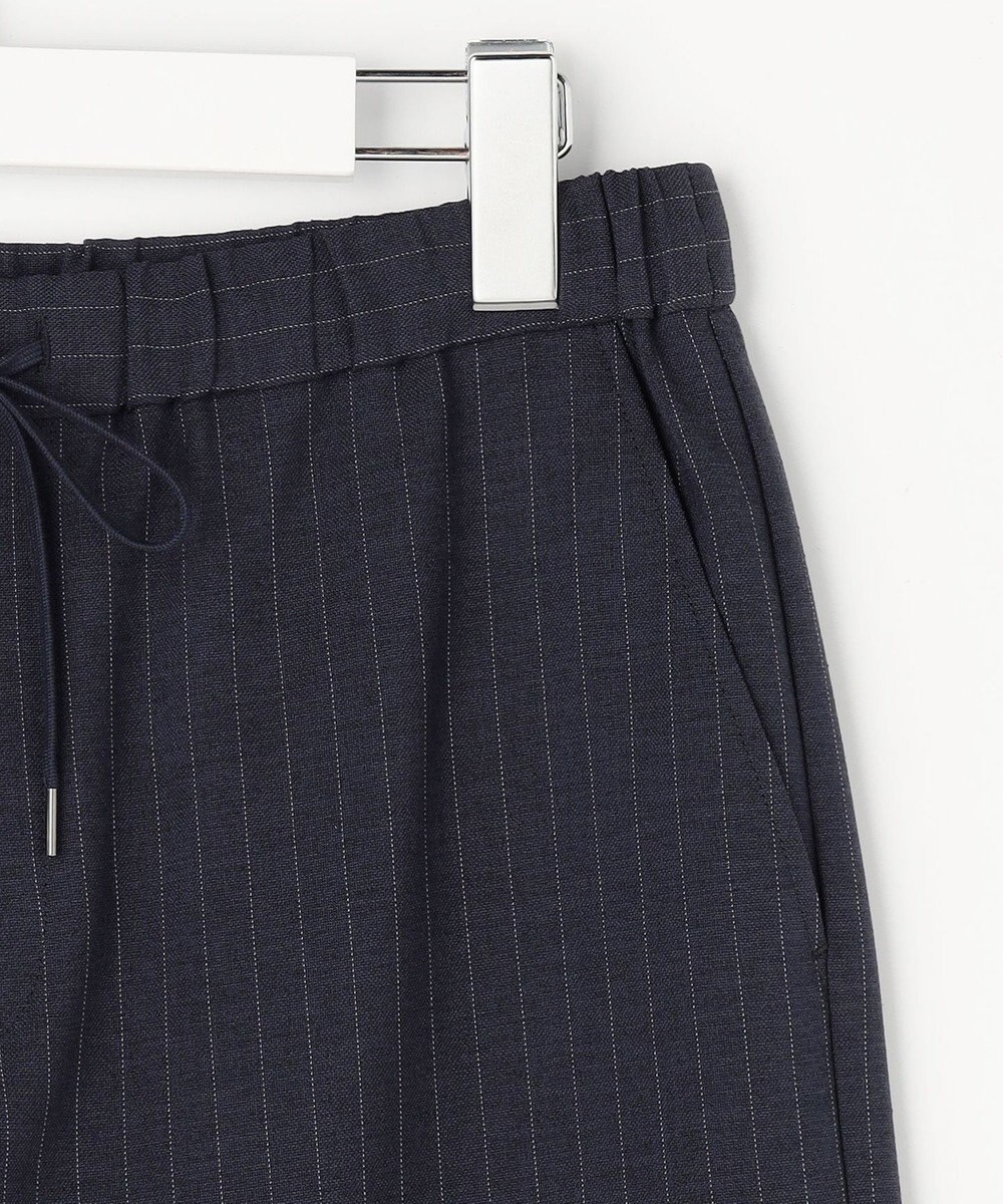 J.PRESS LADIES ペンシル SLUB STRIPE ワイド イージー パンツ 
