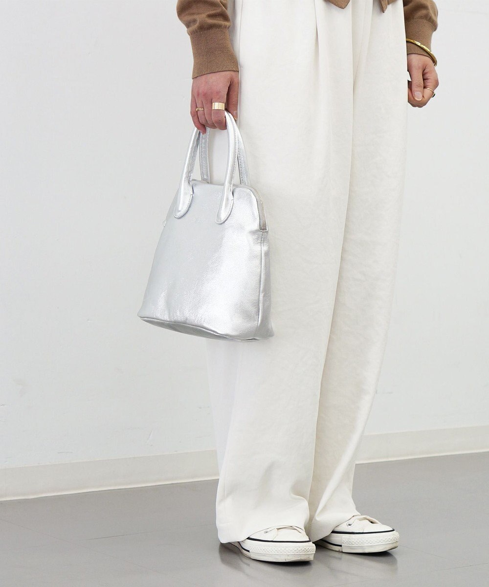 FOLNA RD ホイルレザーブガッティボストンバッグ 