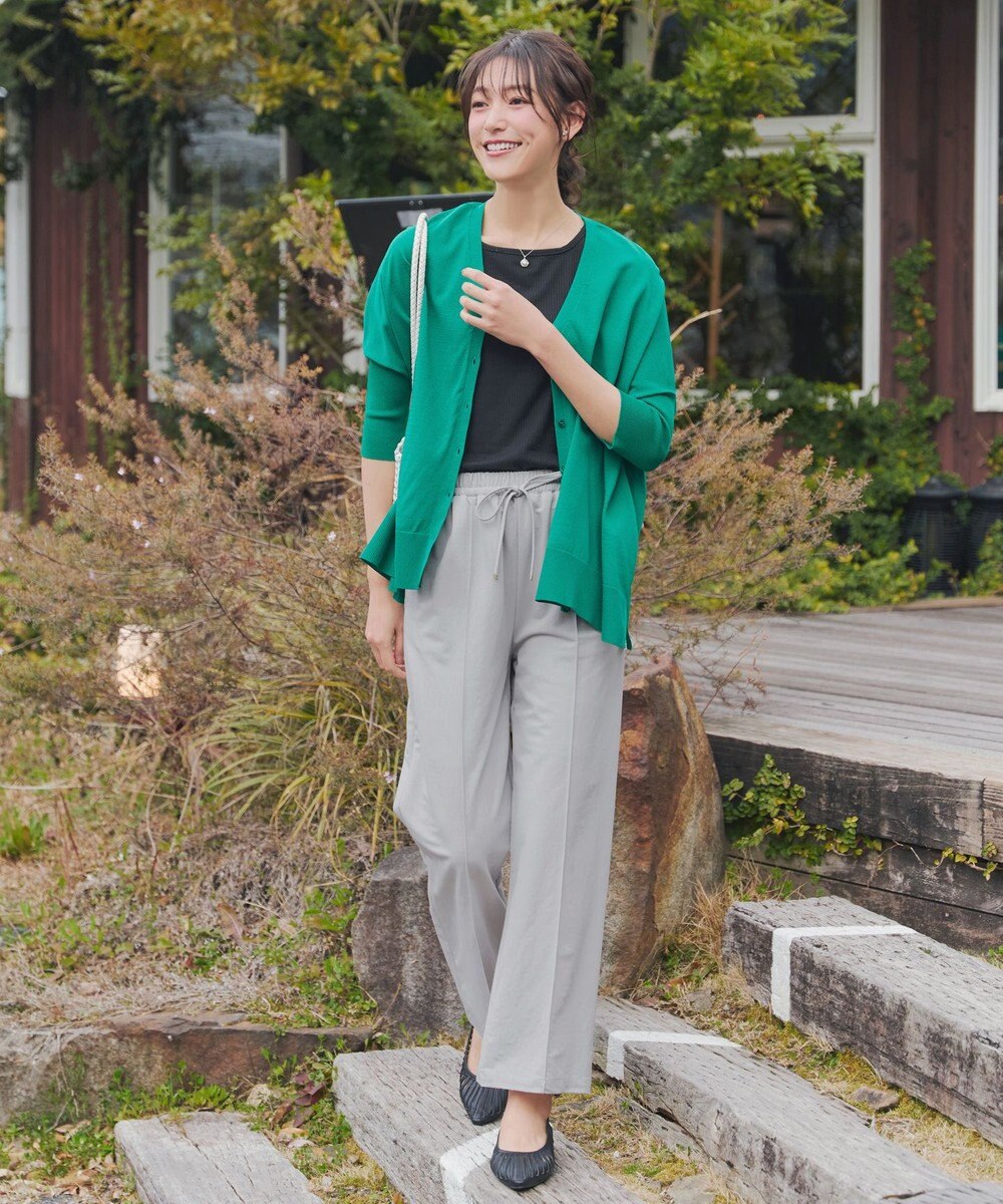 Tiaclasse 【おのののかさん着用】冷凛(ひやりん)カノコカットソーピンタックパンツ 