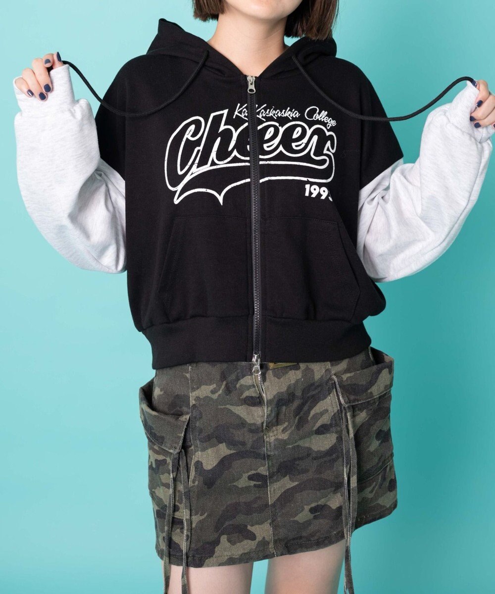 WEGO チアロゴWジップパーカー 