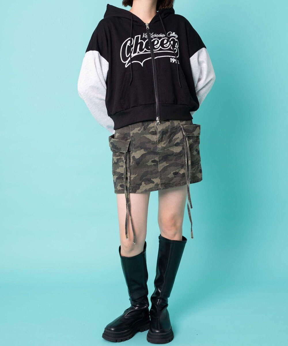 WEGO チアロゴWジップパーカー 