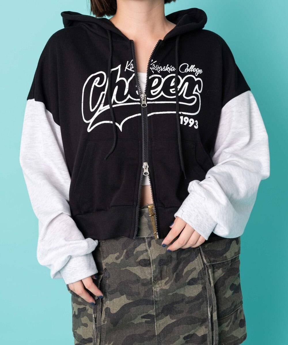 WEGO チアロゴWジップパーカー 