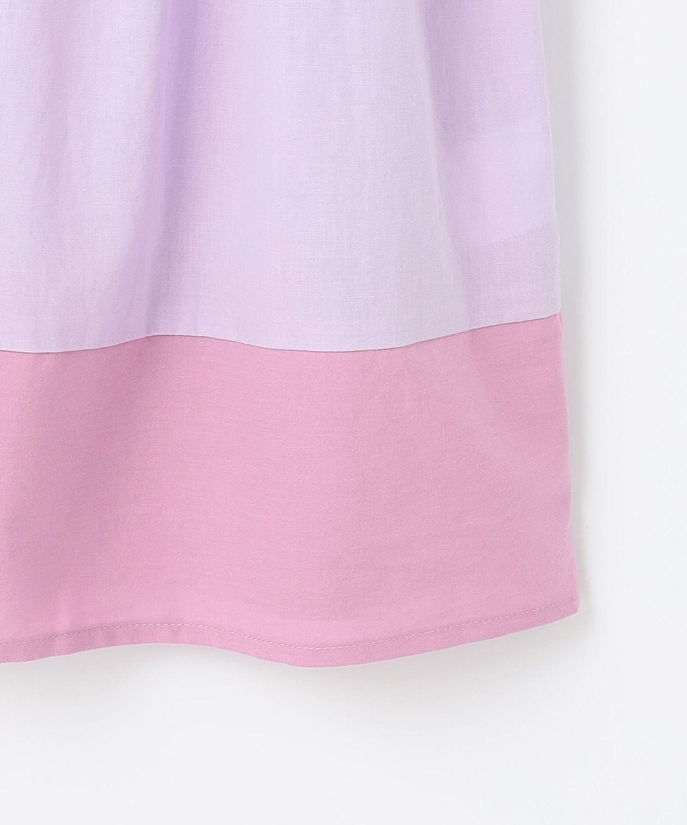 組曲 KIDS 【UVケア】【110-140㎝】バイカラー ワンピース 