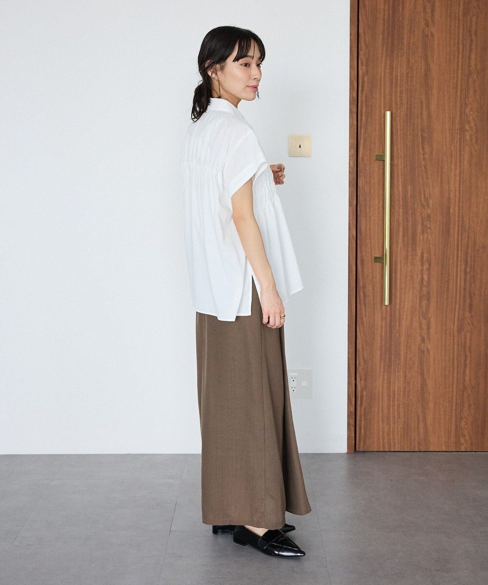 CRAFT STANDARD BOUTIQUE シャーリングショートスリーブブラウス 