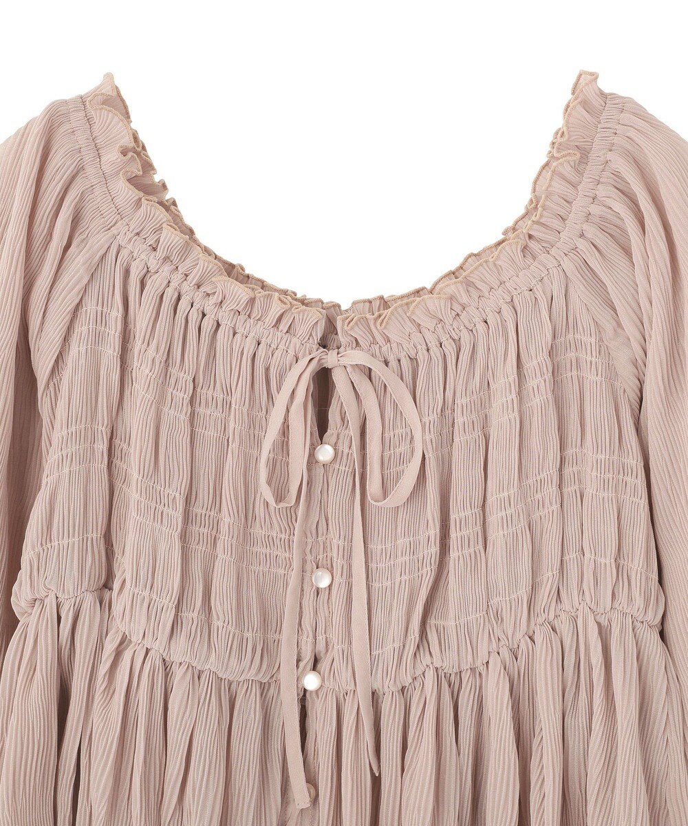 earth music&ecology 【2WAY】シャーリングフリルオフショルブラウス 