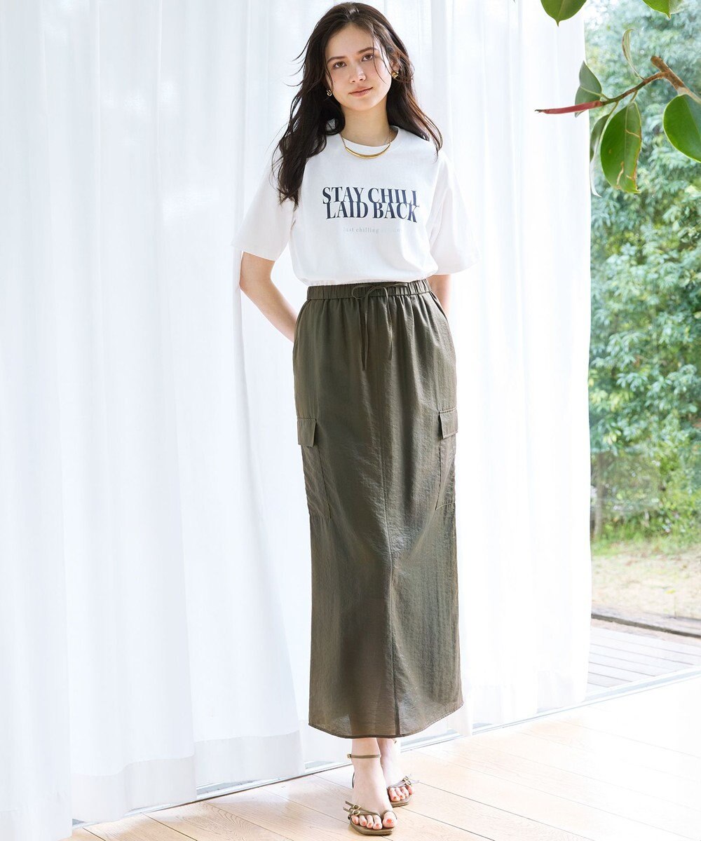 23区 S 【SLOW/一部店舗限定】MVSコットン ロゴTシャツ 