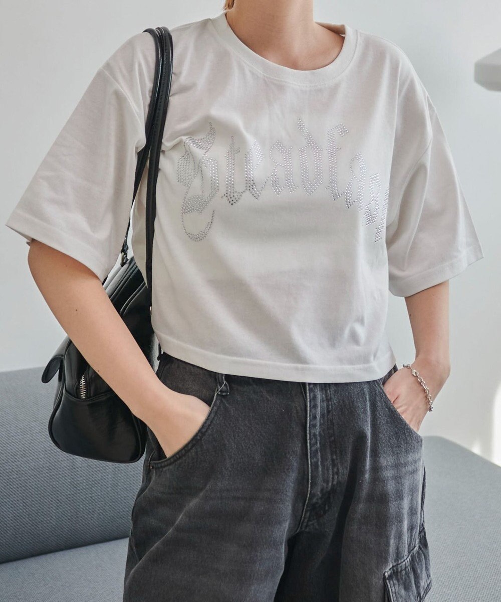 WEGO ラインストーンショートT 