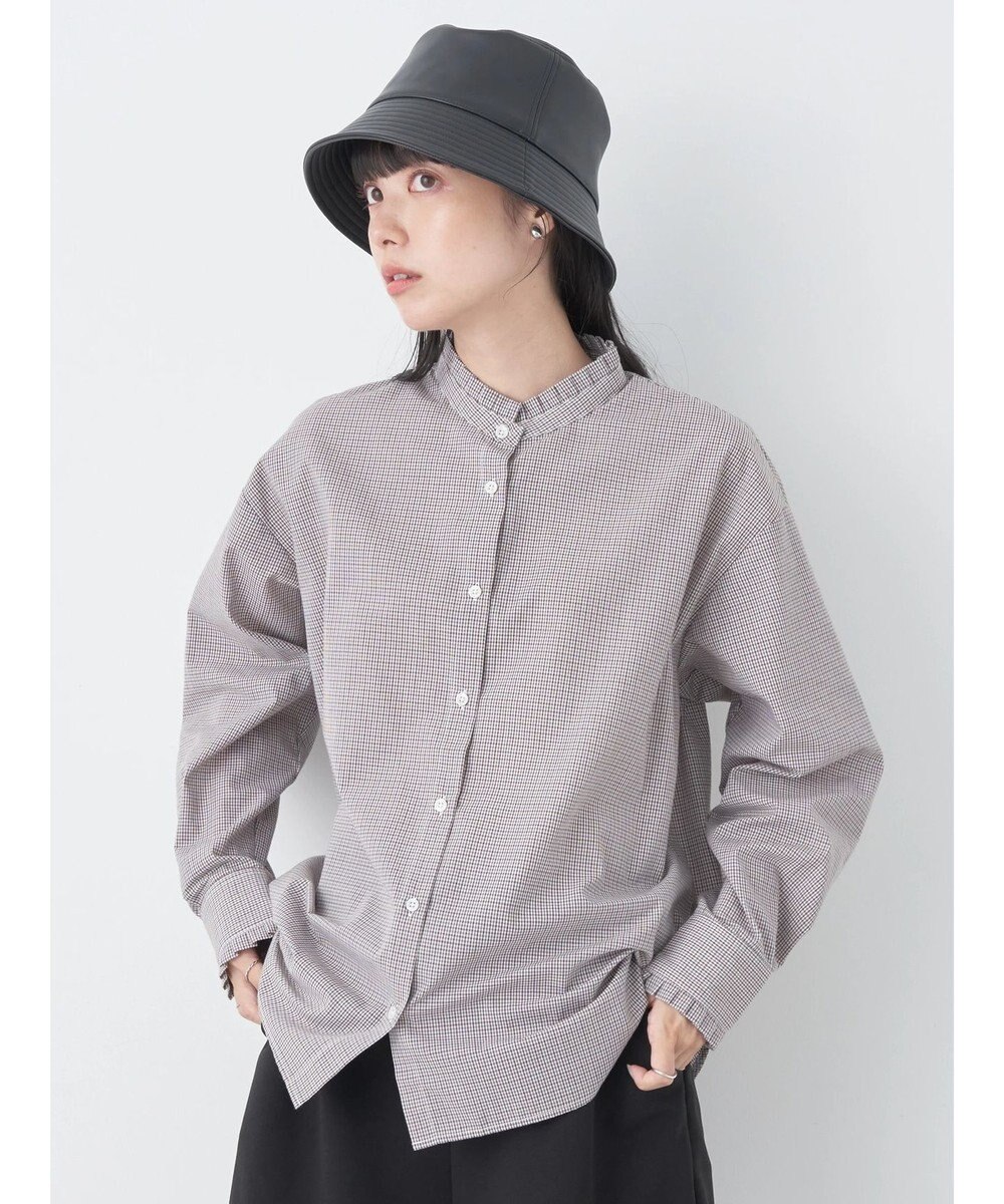 earth music&ecology スタンドフリルシャツ 