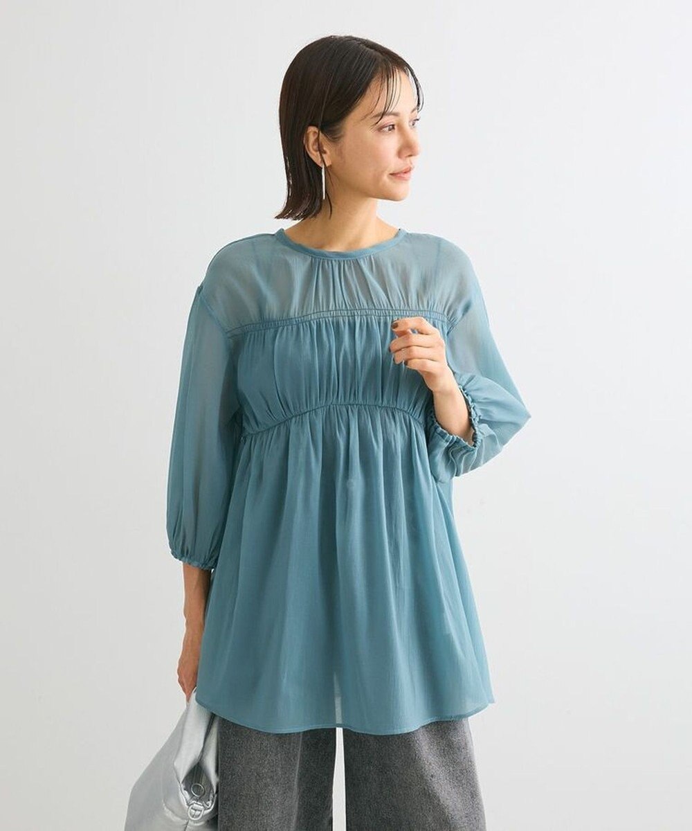 Green Parks ２ＷＡＹ　シアーギャザーチュニック 