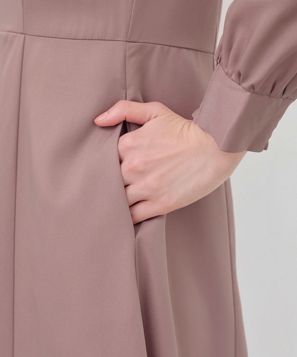 Tiaclasse 【セレモニー・XSサイズ追加・新色追加】ハートネックくるみ釦ワンピース 