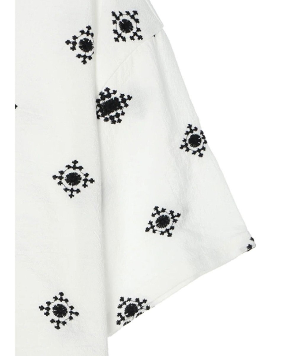 CRAFT STANDARD BOUTIQUE パネル刺繍開襟シャツ 