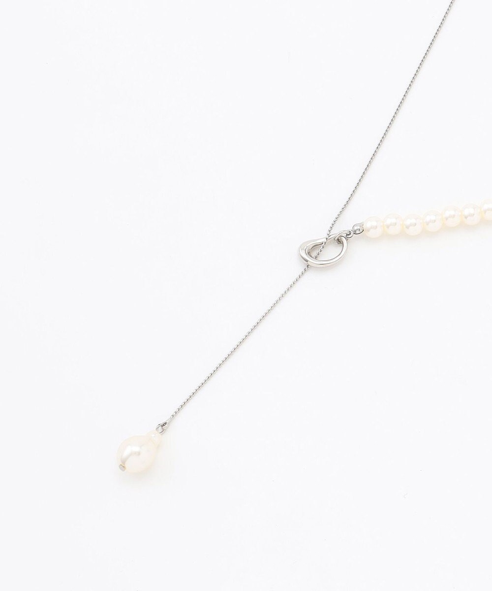 ANY パールラリエットネックレス 