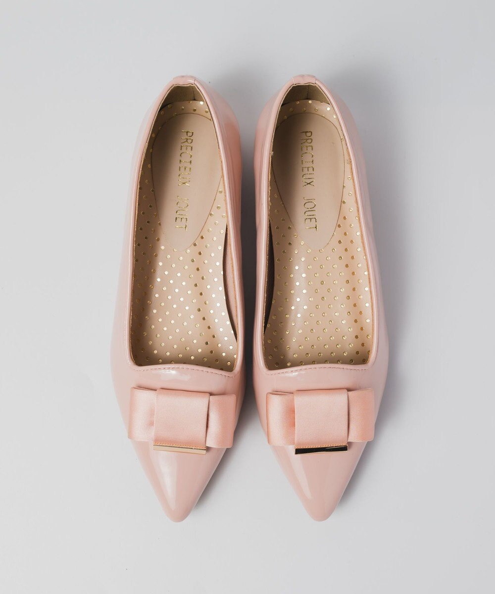 BONTRE 【PRECIEUX JOUET/プレシュウジュエ】ポインテッドリボンパンプス 