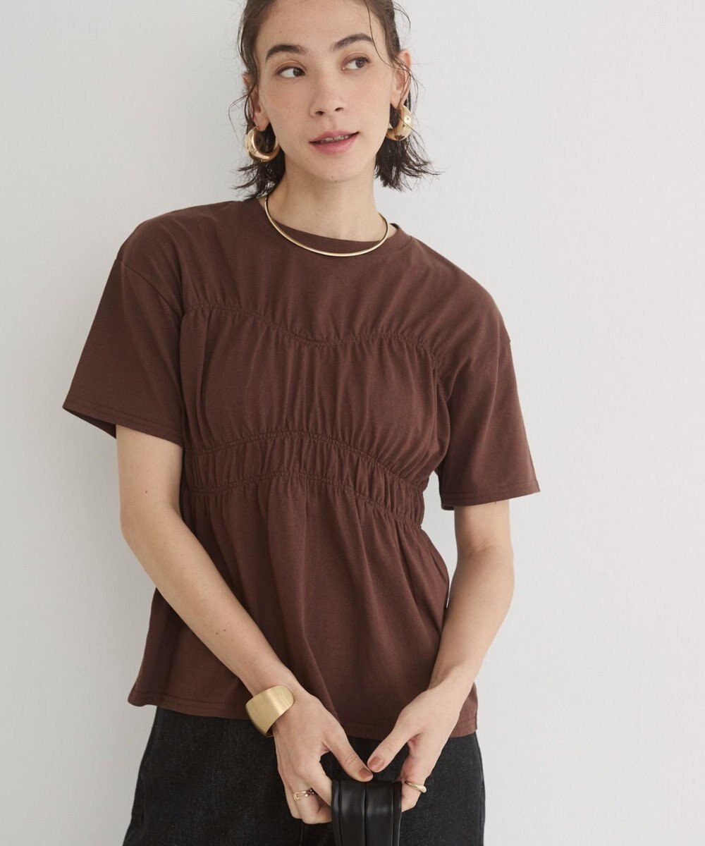 WEGO 【ANGIE VINTAGE】ビスチェ風シャーリングT 