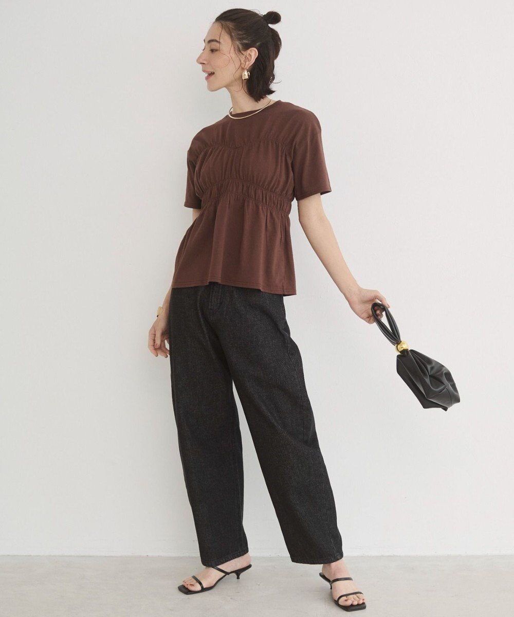 WEGO 【ANGIE VINTAGE】ビスチェ風シャーリングT 