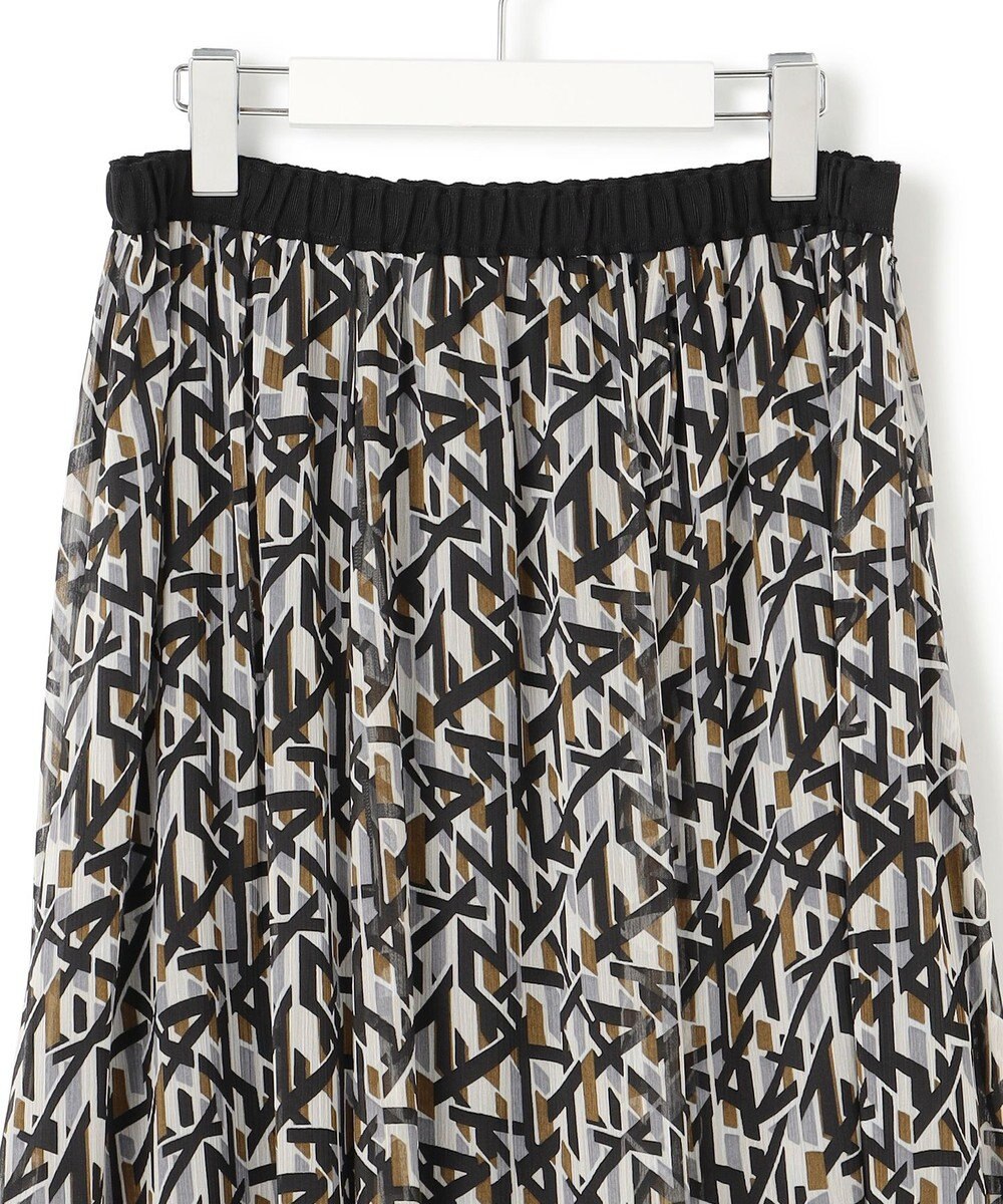 23区 L 【洗える】Ratti アブストラクトプリント スカート 