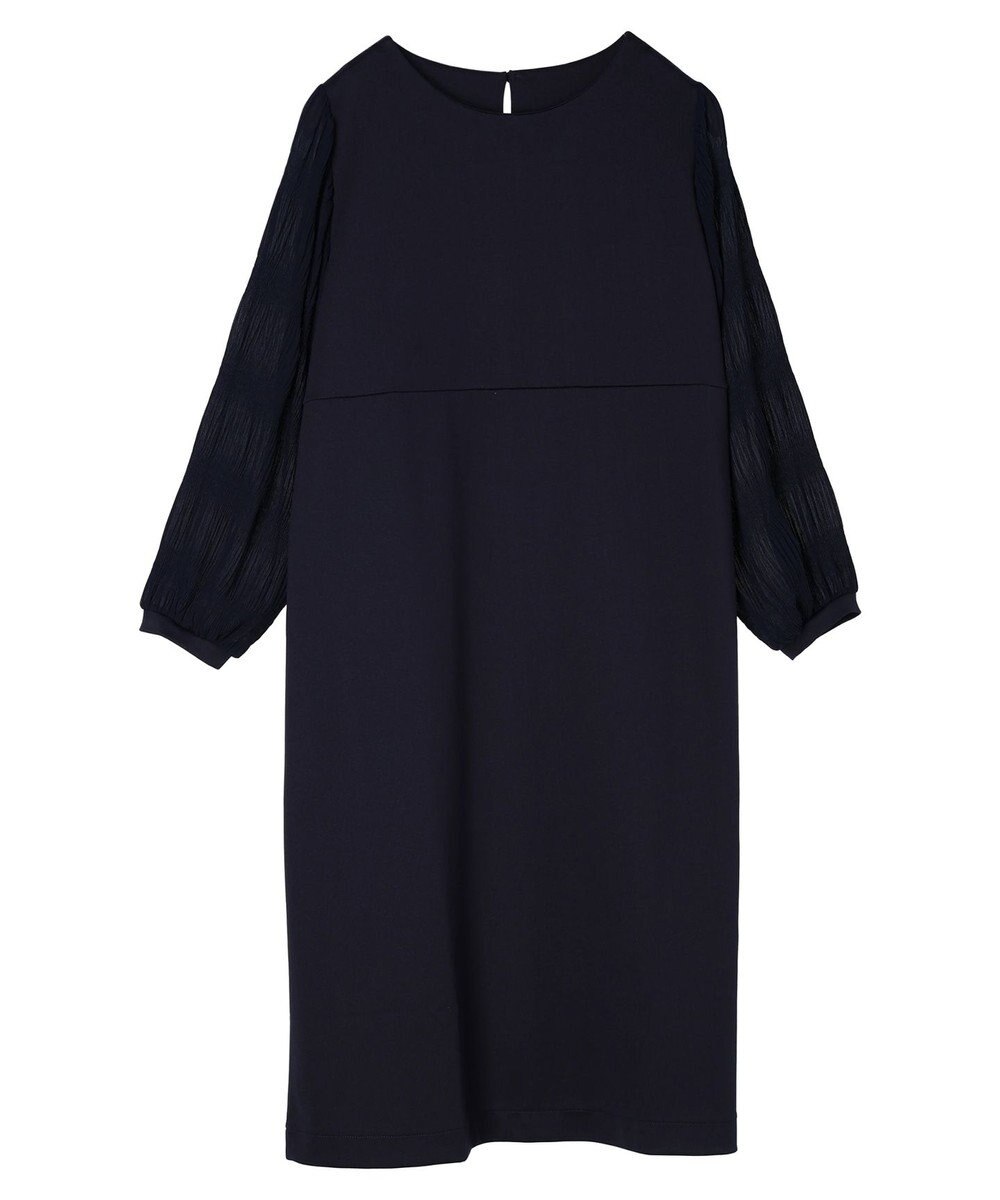 Green Parks マジョリカ袖ドッキングワンピース 