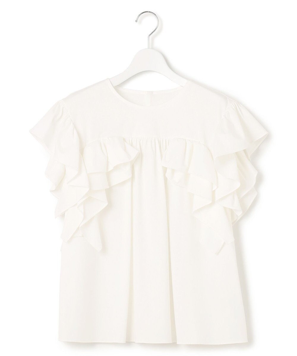 23区 S 【GOLD LABEL】ラッフルスリーブジャージー カットソー 