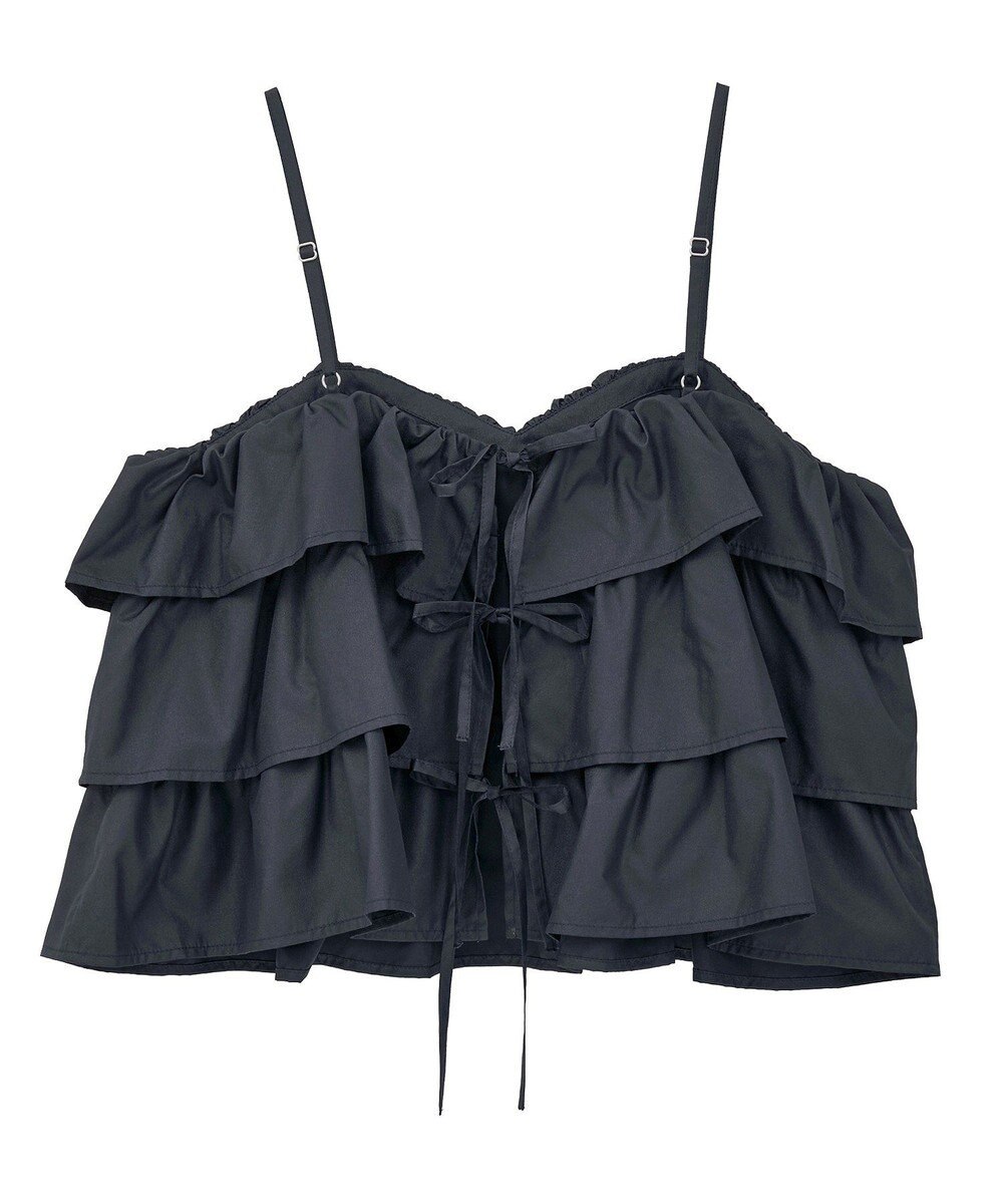 Green Parks ・ＳＵＧＡＲ　ＳＰＯＯＮ　レザーライクティアードキャミ 