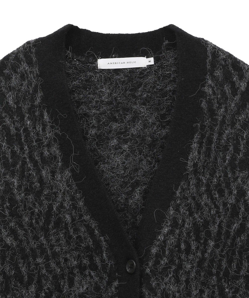 AMERICAN HOLIC アニマル柄Ｖネックニットカーディガン 
