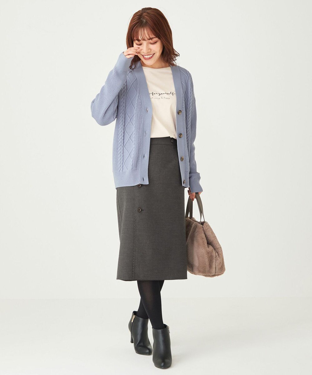 ANY SIS 【美人百花10月号掲載】2WAYリバーシブルラップ スカート 