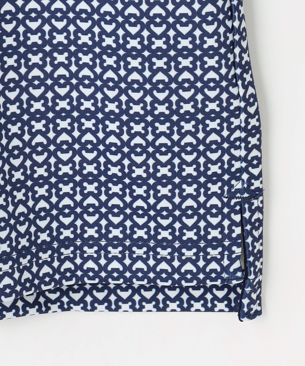 23区GOLF 【MEN】モノグラム総柄長袖ポロシャツ 