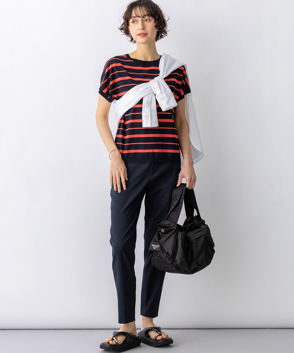 23区 【先行予約/CanCam掲載】リネンレーヨンストレッチ テーパード パンツ 