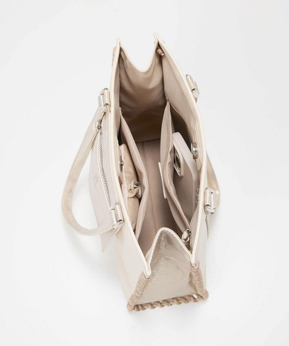 TOPKAPI 【TREASURE TOPKAPI】フェイクレザー ポーチ付き パラコード かがりトートバッグ 