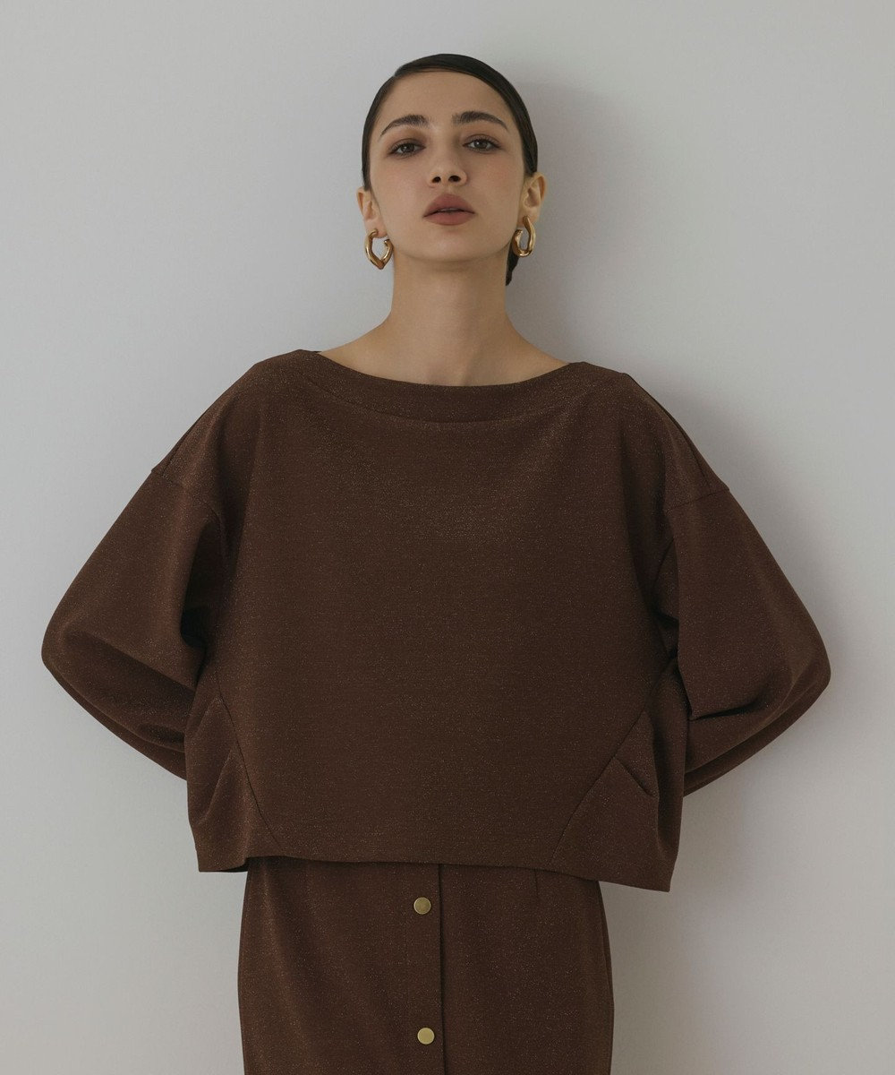 GRACE CONTINENTAL ラメカットトップ 