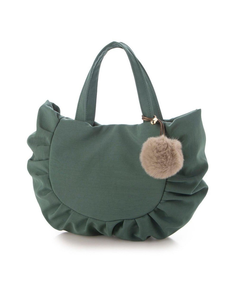 UNBILLION カシュカシュ cachecache / ポンポンつきラウンドミニトート 