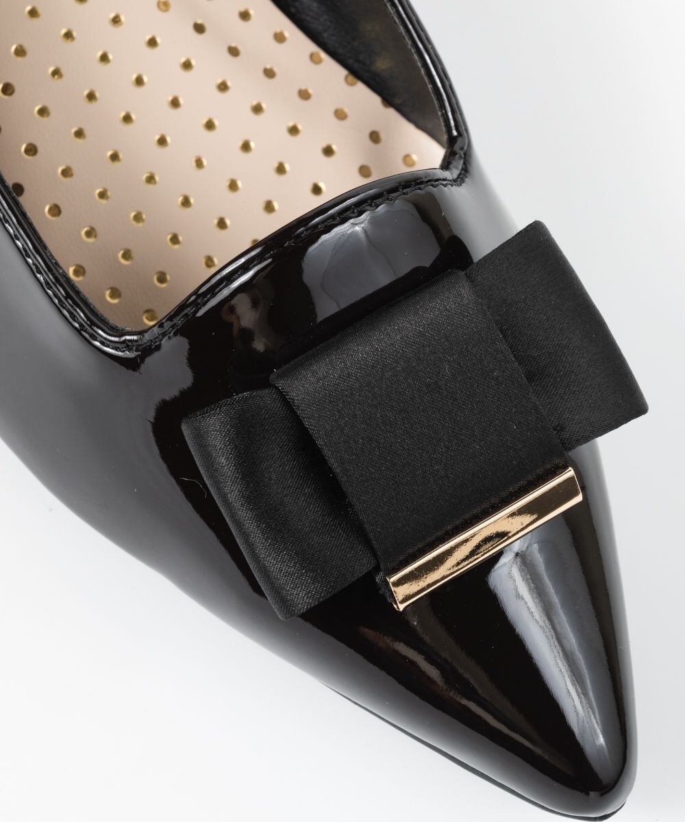 BONTRE 【PRECIEUX JOUET/プレシュウジュエ】ポインテッドリボンパンプス 