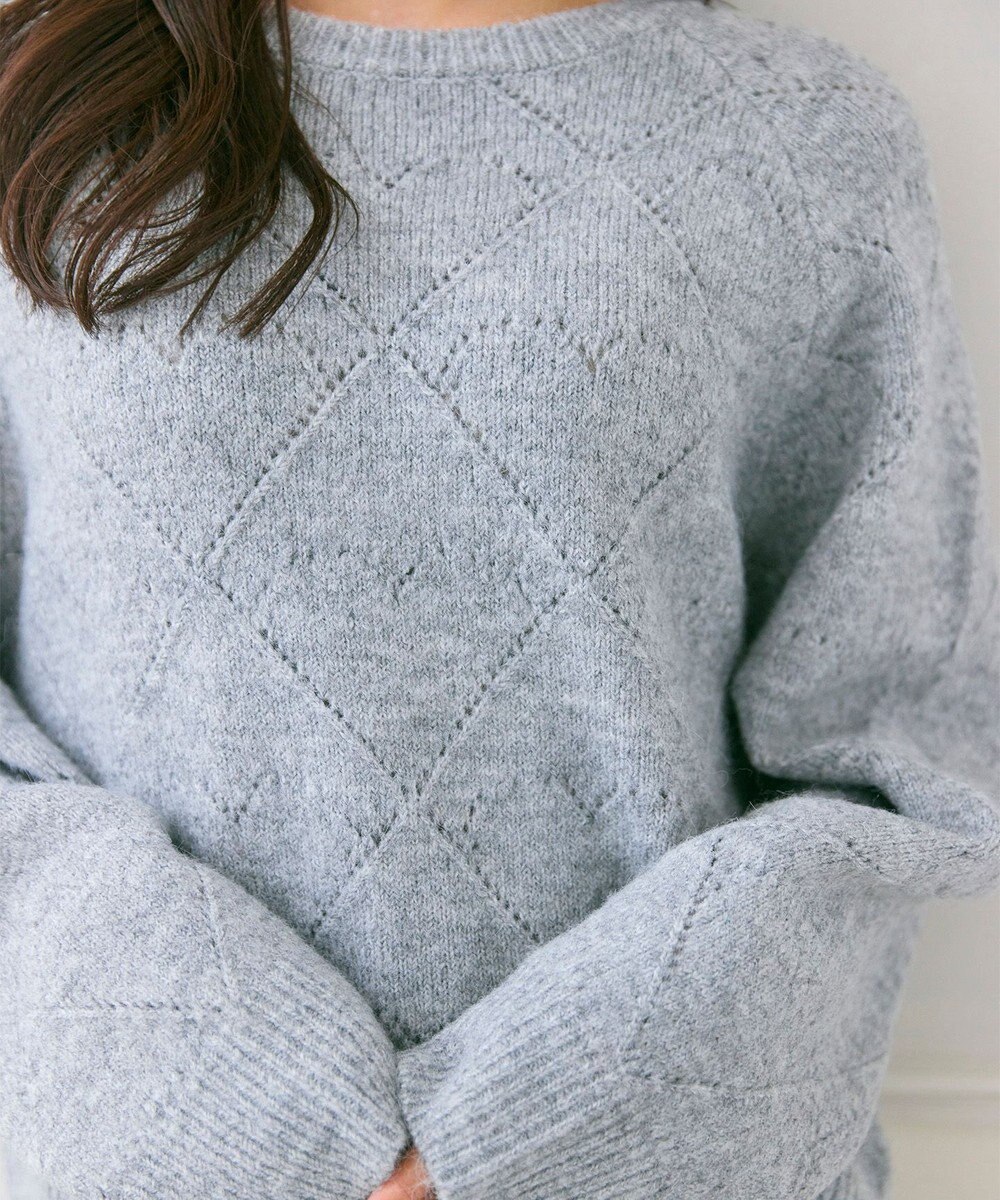 Feroux ハート柄ニット プルオーバー 