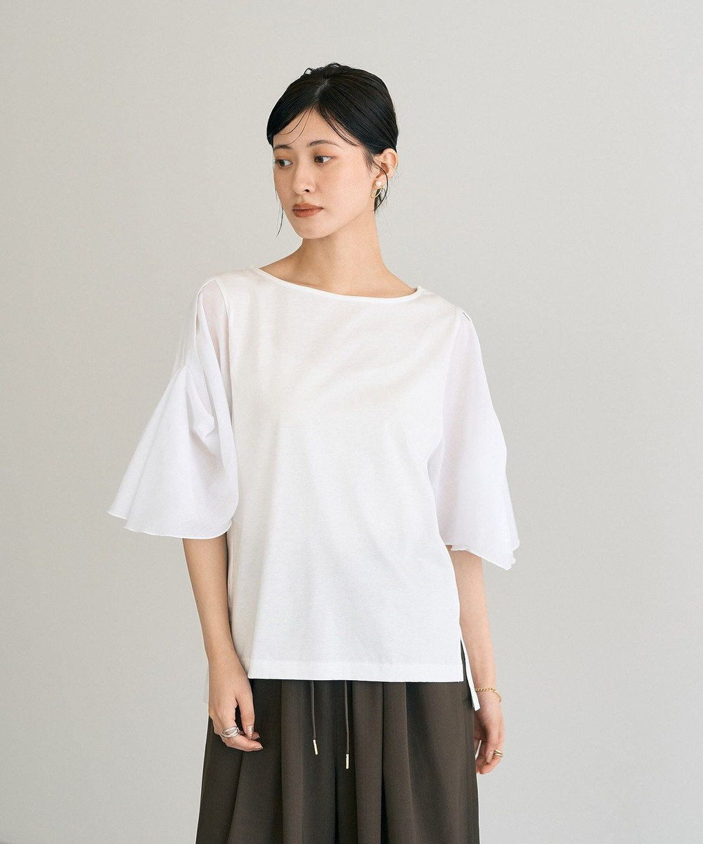 YECCA VECCA シアースリーブカットソー 