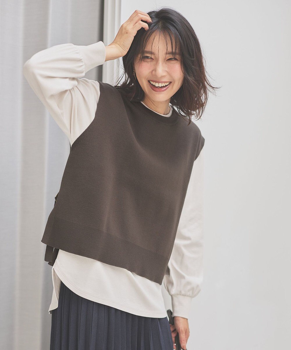 ANY 【洗濯機可】オーガニックコットンベスト 