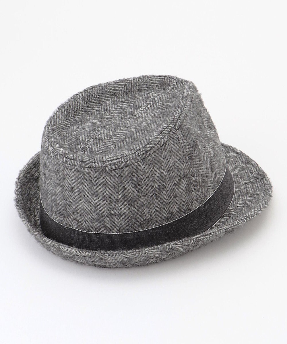 JOSEPH ABBOUD 【サイズ調整可】アルパカリングヘリンボーン ハット 