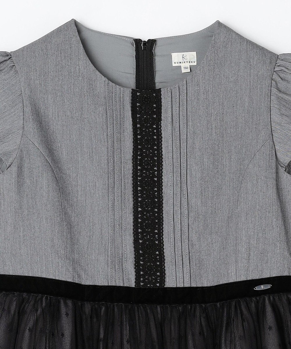 組曲 KIDS 【150-160㎝】ノワールドット ドレス 