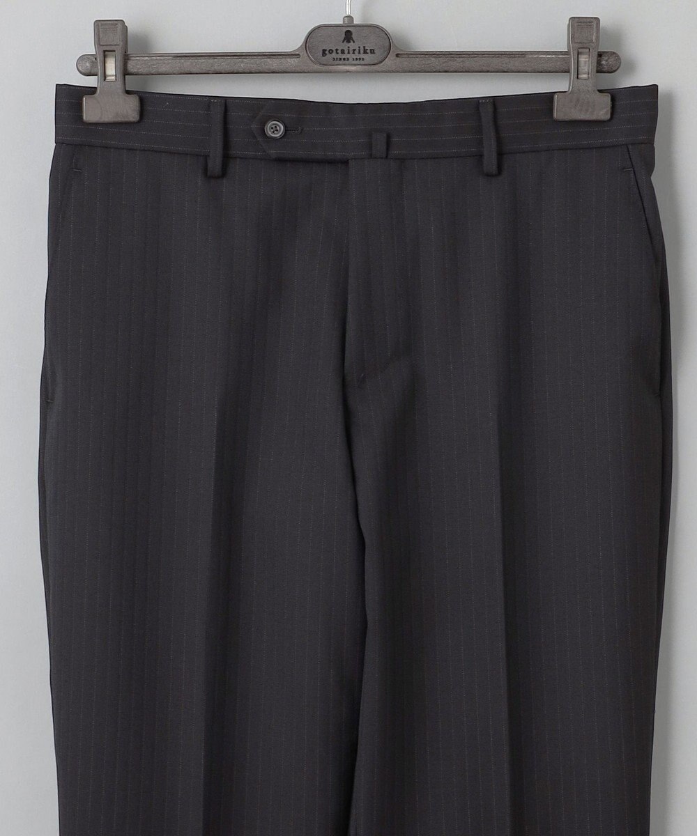 GOTAIRIKU シワになりにくい【御幸毛織/みゆきけおり】DRY SPINNER(ドライスピナー)スーツ（ブラウンストライプ） 