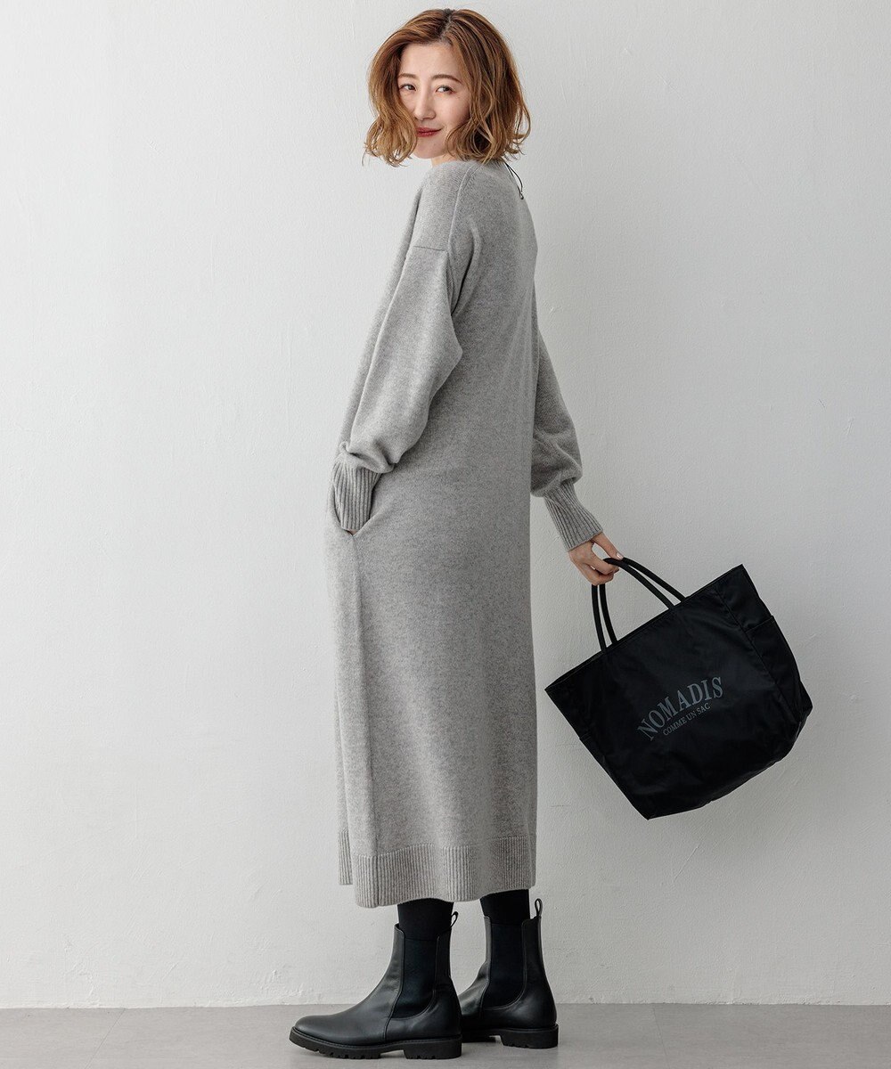 23区 S 【洗える】カシミヤブレンド ニットワンピース 