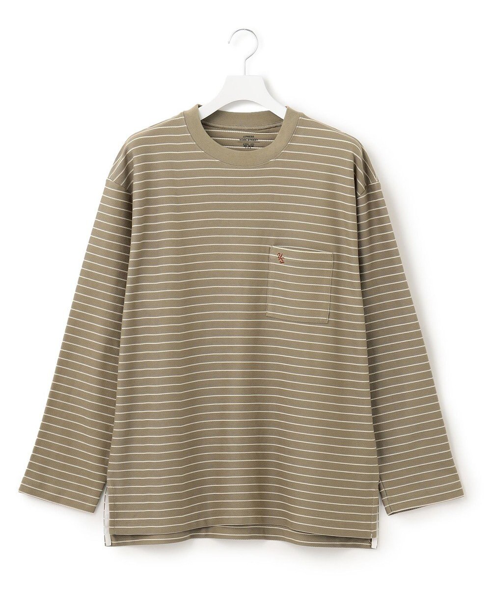 J.PRESS YORK STREET 【UNISEX】リップルボーダー Tシャツ 