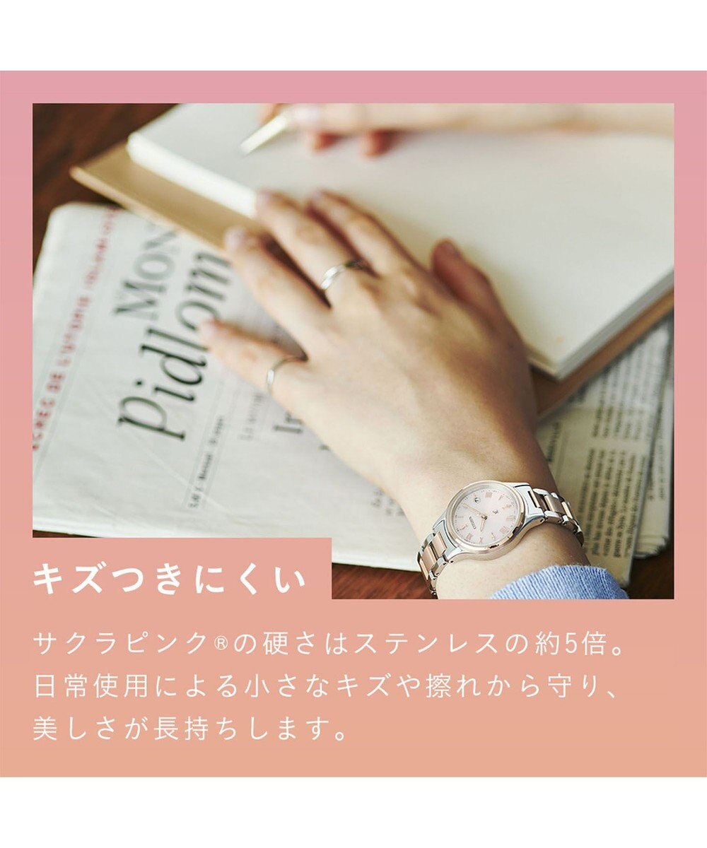 CITIZEN 【xC】北川景子 広告着用モデル エコ・ドライブ電波時計 サクラピンク 軽量 
