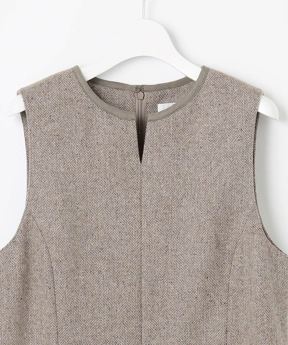 J.PRESS LADIES L ネップヘリンボーン ジャンパースカート 