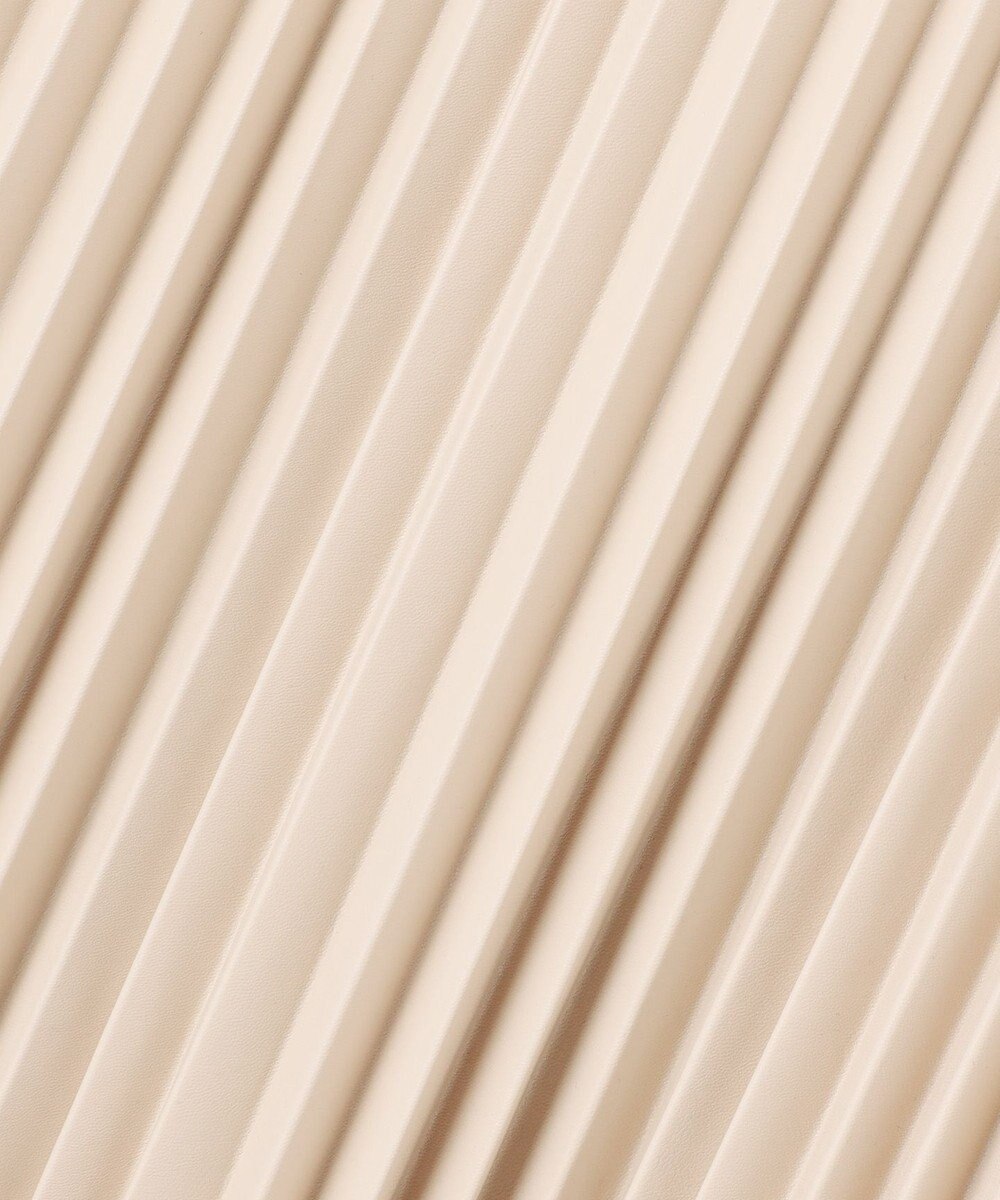 UNFILO 【野呂佳代さん着用】フェイクレザー プリーツスカート 